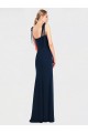 Sleeveless Dark Navy Low Back Trumpet Spaghetti Straps Semi Formal Evening Dress / Prom Dress / Bridesmaid Dress Mississauga