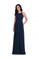 Sleeveless Dark Navy Criss Cross Open Back Trumpet Halter Neck Semi Formal Evening Dress / Bridesmaid Dress Mississauga
