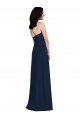 Sleeveless Dark Navy Criss Cross Open Back Trumpet Halter Neck Semi Formal Evening Dress / Bridesmaid Dress Mississauga