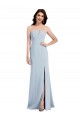 Sleeveless Light Sky Blue Low Back Trumpet V-Neck Bridesmaid Dress / Evening Dress Mississauga