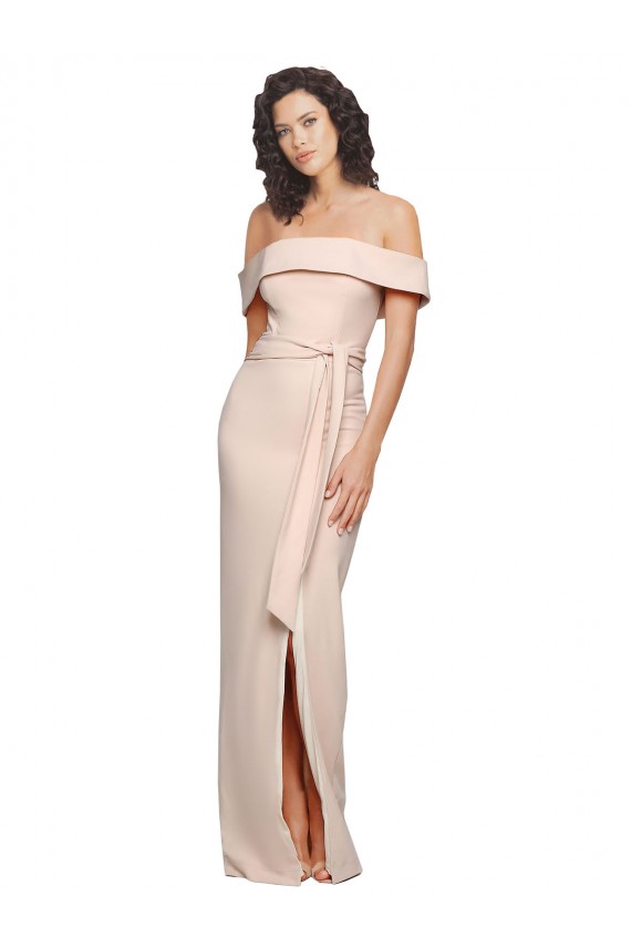 Sleeveless Nude Low Back Mermaid Off the Shoulder Formal Evening Gown / Prom Dress / Bridesmaid Dress Mississauga