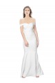 Sleeveless Ivory Low Back Mermaid Off the Shoulder Formal Dress / Bridesmaid Dress Mississauga
