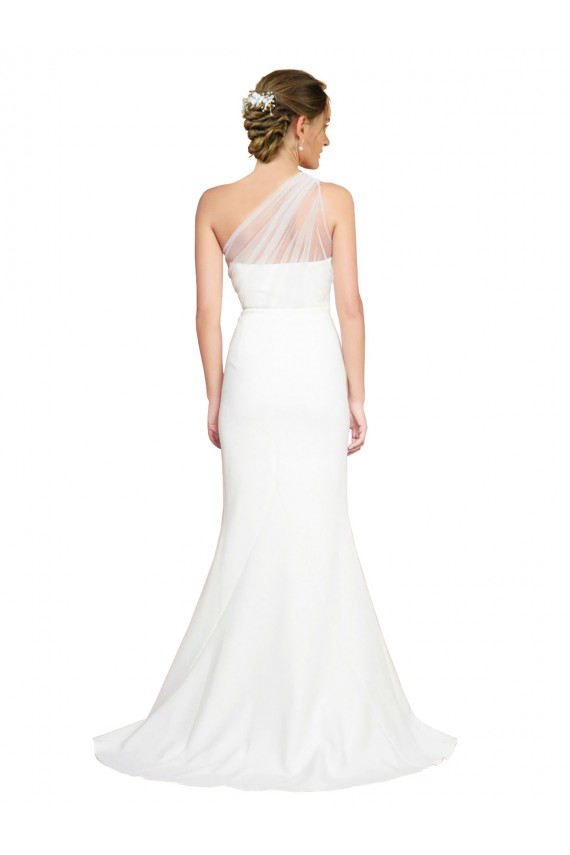 Sleeveless Ivory Mermaid One Shoulder Formal Evening Gown / Bridesmaid Dress Mississauga