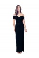 Sleeveless Black Mermaid Off the Shoulder Formal Dress / Bridesmaid Dress Mississauga