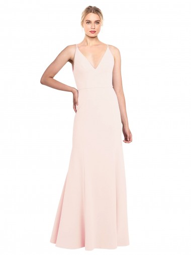 Sleeveless Pink V-Back A-Line V-Neck Formal Evening Gown / Prom Dress / Bridesmaid Dress Mississauga