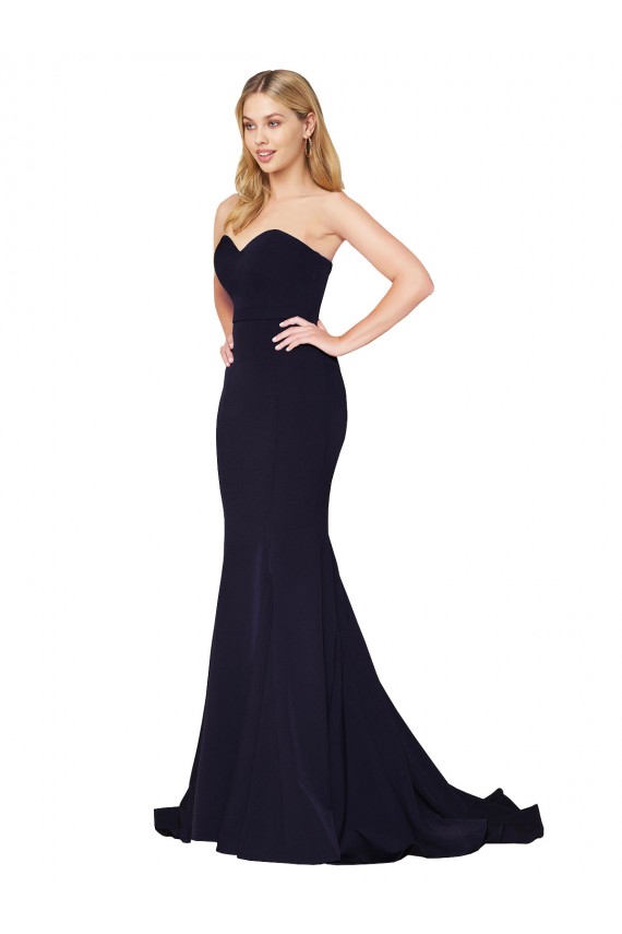 Sleeveless Dark Navy Mermaid Sweetheart Formal Evening Gown / Prom Dress / Bridesmaid Dress Mississauga