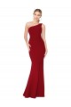 Sleeveless Burgundy Mermaid One Shoulder Formal Evening Gown / Prom Dress / Bridesmaid Dress Mississauga