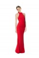 Sleeveless Red Mermaid Halter Neck Prom Dress / Bridesmaid Dress Mississauga