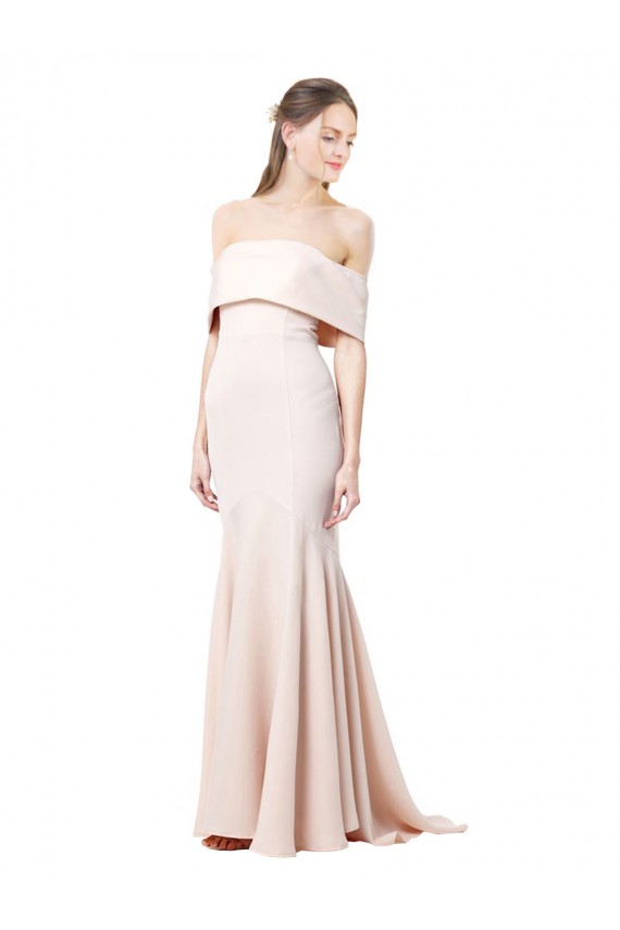 Sleeveless Nude Mermaid Off the Shoulder Formal Evening Gown / Prom Dress / Bridesmaid Dress Mississauga