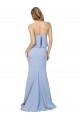 Sleeveless Light Sky Blue Low Back A-Line Strapless Formal Dress / Bridesmaid Dress Mississauga