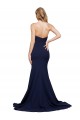 Sleeveless Dark Navy Low Back A-Line Sweetheart Formal Evening Gown / Prom Dress / Bridesmaid Dress Mississauga