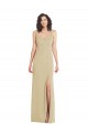 Sleeveless Champagne Low Back Trumpet Square Neck Formal Evening Gown / Prom Dress / Bridesmaid Dress Mississauga