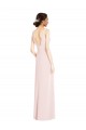 Sleeveless Pink Low Back A-Line V-Neck Black Tie Evening Dress / Prom Dress / Bridesmaid Dress Mississauga