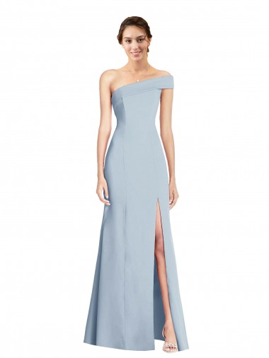 Sleeveless Light Sky Blue Trumpet Off the Shoulder Formal Evening Gown / Prom Dress / Bridesmaid Dress Mississauga