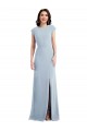 Cap Sleeves Light Sky Blue Open Back Trumpet Formal Evening Gown / Prom Dress / Bridesmaid Dress Mississauga