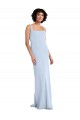 Sleeveless Light Sky Blue Sheath Square Neck Prom Dress / Bridesmaid Dress Mississauga