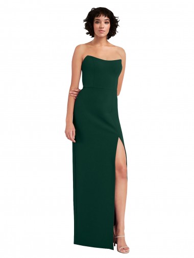 Sleeveless Midnight Green Low Back Sheath Scoop Neck Formal Evening Gown / Prom Dress / Bridesmaid Dress Mississauga