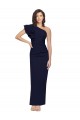 Sleeveless Dark Navy Sheath One Shoulder Formal Evening Gown / Prom Dress / Bridesmaid Dress Mississauga
