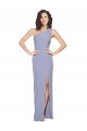 Sleeveless Smoke Blue Sheath One Shoulder Formal Evening Gown / Prom Dress / Bridesmaid Dress Mississauga
