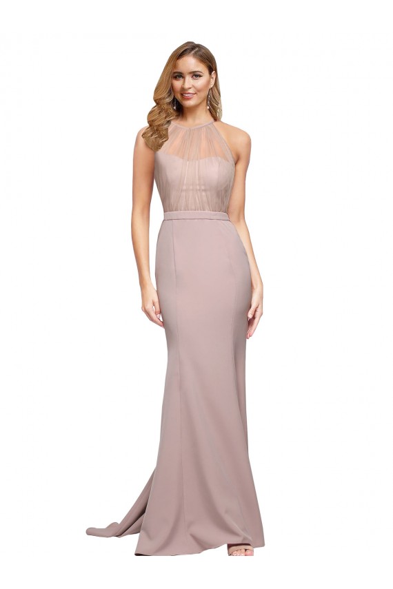 Sleeveless Dusty Pink Sheath Sweetheart Formal Evening Gown / Prom Dress / Bridesmaid Dress Mississauga