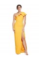 Sleeveless Saffron Sheath One Shoulder Formal Evening Gown / Prom Dress / Bridesmaid Dress Mississauga