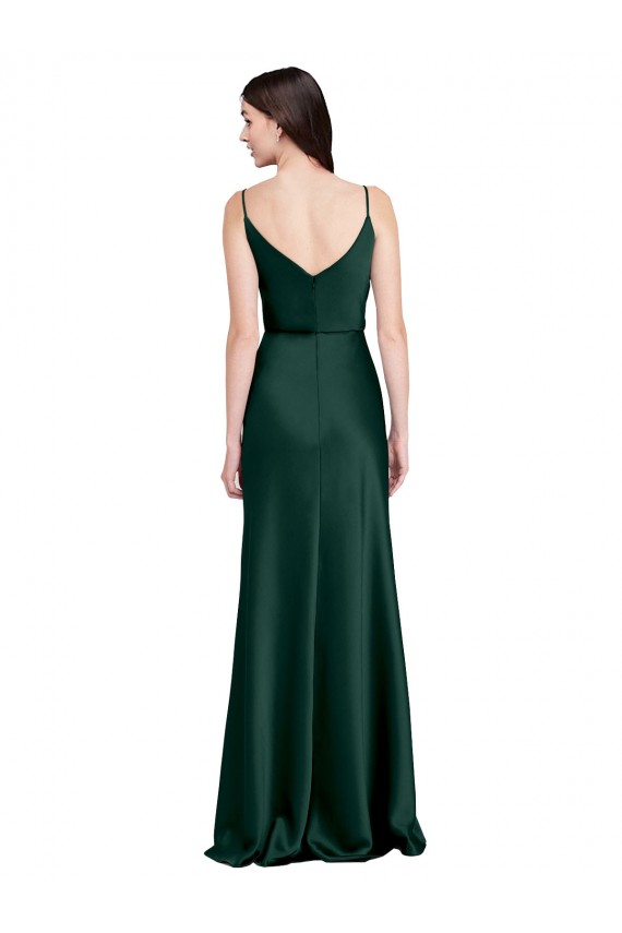 Sleeveless Hunter V-Back Sheath Cowl Neck Black Tie Evening Gown / Prom Dress / Bridesmaid Dress Mississauga