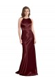 Sleeveless Burgundy Gold A-Line Spaghetti Straps Formal Evening Gown / Prom Dress / Bridesmaid Dress Mississauga
