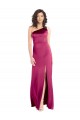 Sleeveless Fuchsia Open Back A-Line One Shoulder Formal Evening Gown / Prom Dress / Bridesmaid Dress Mississauga