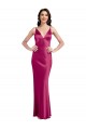 Sleeveless Fuchsia Low Back A-Line Spaghetti Straps Formal Evening Gown / Prom Dress / Bridesmaid Dress Mississauga