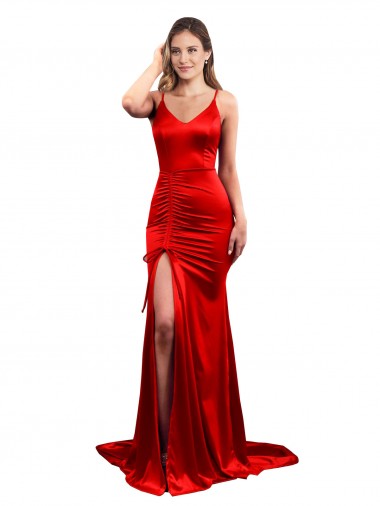 Sleeveless Red Low Back Mermaid Sweetheart Evening Dress / Bridesmaid Dress Mississauga