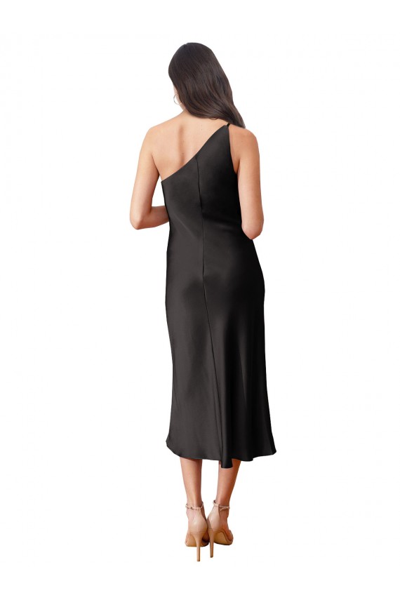 Sleeveless Black Sheath One Shoulder Black Tie Evening Dress / Prom Dress / Bridesmaid Dress Mississauga