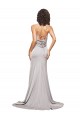Sleeveless Low Back A-Line High Neck Formal Evening Gown / Prom Dress / Bridesmaid Dress Mississauga