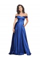 Sleeveless Royal Blue A-Line Off the Shoulder Formal Evening Gown / Prom Dress / Bridesmaid Dress Mississauga