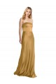 Sleeveless Gold A-Line Strapless Formal Evening Gown / Prom Dress / Bridesmaid Dress Mississauga