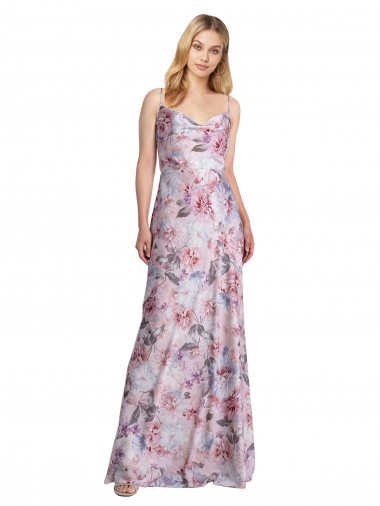Sleeveless A-Line Cowl Neck Formal Evening Gown / Bridesmaid Dress Mississauga