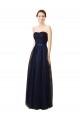 Sleeveless Dark Navy A-Line Sweetheart Bridesmaid Gown Mississauga