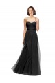 Sleeveless Black A-Line Tulle Sweetheart Bridesmaid Gown Mississauga
