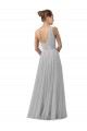 Sleeveless Silver A-Line One Shoulder Bridesmaid Gown Mississauga