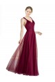 Sleeveless Criss Cross Open Back A-Line V-Neck Bridesmaid Dress Mississauga