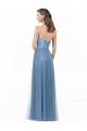 Sleeveless Low Back A-Line Satin & Tulle Strapless Bridesmaid Dress Mississauga