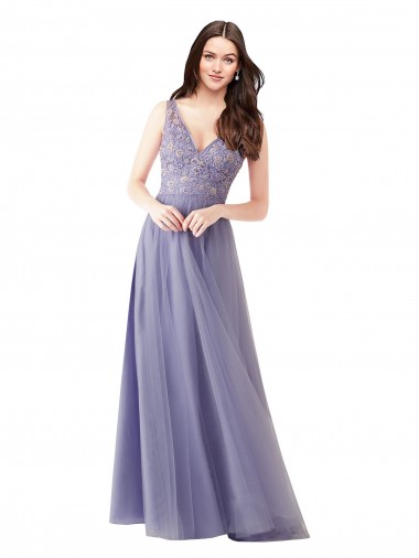 Sleeveless V-Back A-Line Tulle & Lace Sweetheart Formal Dress / Bridesmaid Dress Mississauga