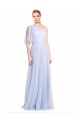 Flutter Sleeves Light Sky Blue A-Line One Shoulder Bridesmaid Dress Mississauga
