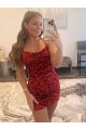 Sleeveless Burgundy Sheath Spaghetti Straps Prom Dress / Evening Gown Mississauga