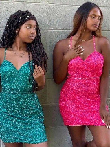 Sleeveless Dark Green Sheath V-Neck Prom Dress Mississauga