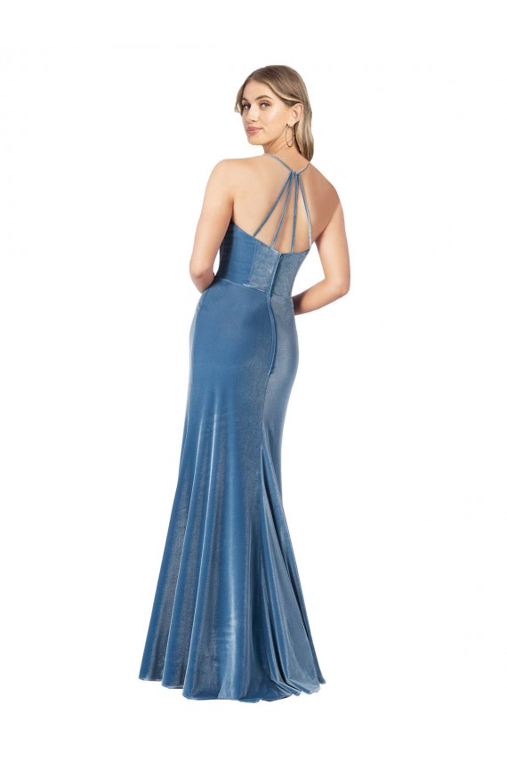 Sleeveless Black Criss Cross Back Sheath Spaghetti Straps Formal Evening Gown / Prom Dress / Bridesmaid Dress Mississauga