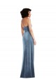 Sleeveless Dusty Blue Low Back Sheath Strapless Formal Evening Gown / Prom Dress / Bridesmaid Dress Mississauga
