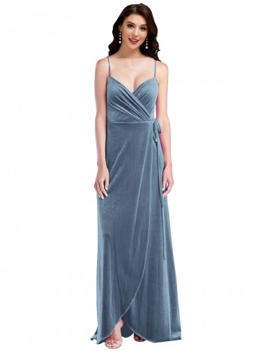 Sleeveless Dusty Blue Low Back A-Line Sweetheart Semi Formal Evening Dress / Prom Dress / Bridesmaid Dress Mississauga