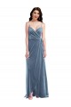 Sleeveless Dusty Blue Low Back A-Line Sweetheart Semi Formal Evening Dress / Prom Dress / Bridesmaid Dress Mississauga