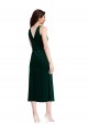 Sleeveless Dark Green V-Back Sheath Cowl Neck Evening Gown / Prom Dress / Bridesmaid Dress Mississauga