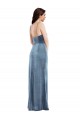 Sleeveless Dusty Blue Low Back Trumpet Spaghetti Straps Formal Evening Gown / Prom Dress / Bridesmaid Dress Mississauga
